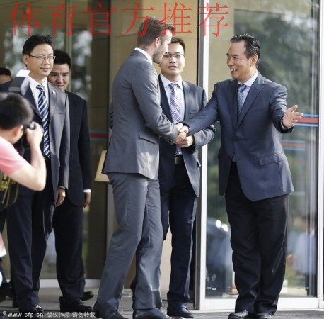 共商足球宣传推广 蔡振华在京会见贝克汉姆一行